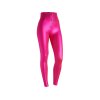 Super high waist WR.UP® trousers in shiny coated fabric (Farba Bright Rose, Veľkosť L)