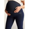 WR.UP CORE jersey denim maternity jeggings (Farba Tmavé denim - prešívanie v tóne, Veľkosť S)