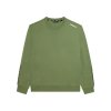 Cotton crew neck sweatshirt with logo insert on sleeves (Farba Hedge Green, Veľkosť L)