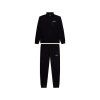 Men's zip and turtleneck tracksuit in interlock cotton (Farba Čierna, Veľkosť L)