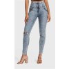 wr upr snug ripped jeans high waisted full length blue stonewash yellow stitching pants wrupsnug2hs222 j19y xxs 2