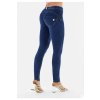 WR.UP® denim nohavice tmavo modré so žltým šitím, regular pás RE(MOVE) WRUP1RC002ORG, J0Y