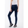 WR.UP® Denim nohavice tm. modré so žltým šitím, vysoký pás WRUP1HC002, J0Y (Veľkosť M)
