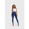 WR.UP® denim nohavice tmavo modré so žltým šitím, vysoký pás RE(MOVE) WRUP1HC002ORG, J0Y