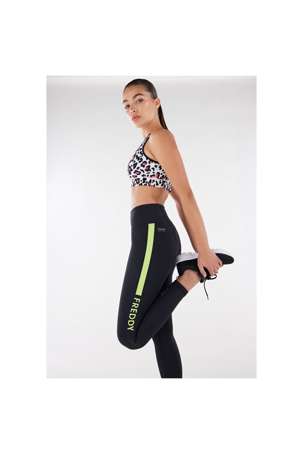 FREDDY D.I.W.O.® Leggings Superfit 7/8 negri cu talie super înaltă, SF5SHS312, ND90