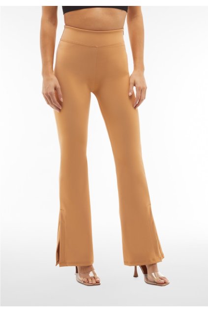 WR.UP® Pantaloni evazați cu talie înaltă din piele ecologică, culoare maro deschis, RE(MOVE) WRUP11SHS435, M44