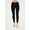 WR.UP® 7/8 Pantaloni negri din bumbac cu talie înaltă și cu nasturi RE(MOVE) WRUP4BHC001ORG, N