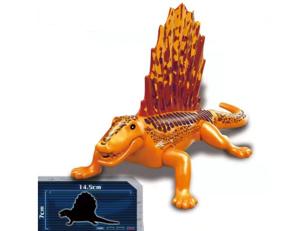 Jurský Park dinosaurus k Lego - Dimetrodon - 15 cm
