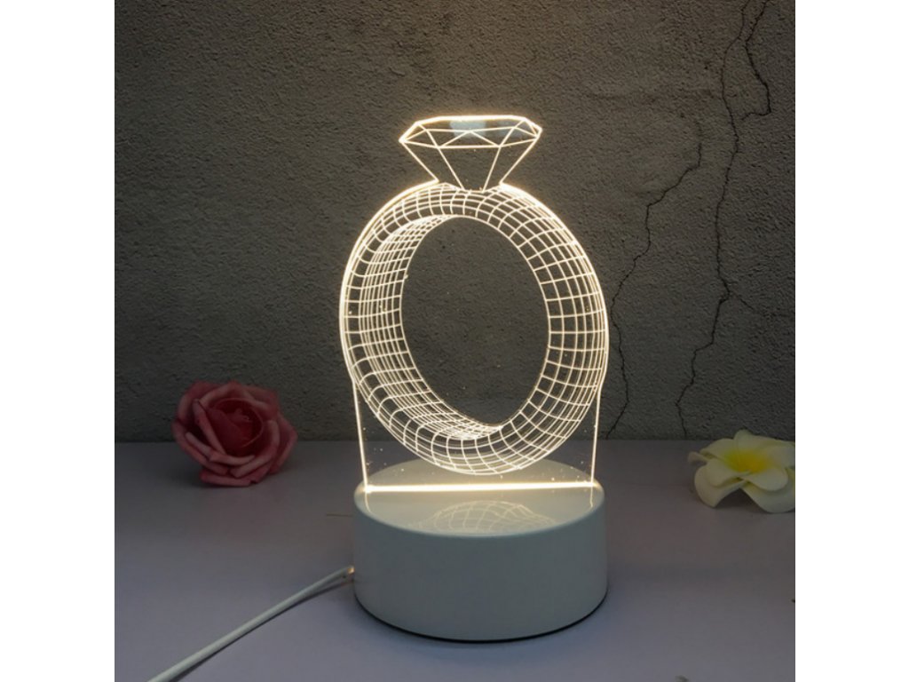 Lampa s 3D iluzí
