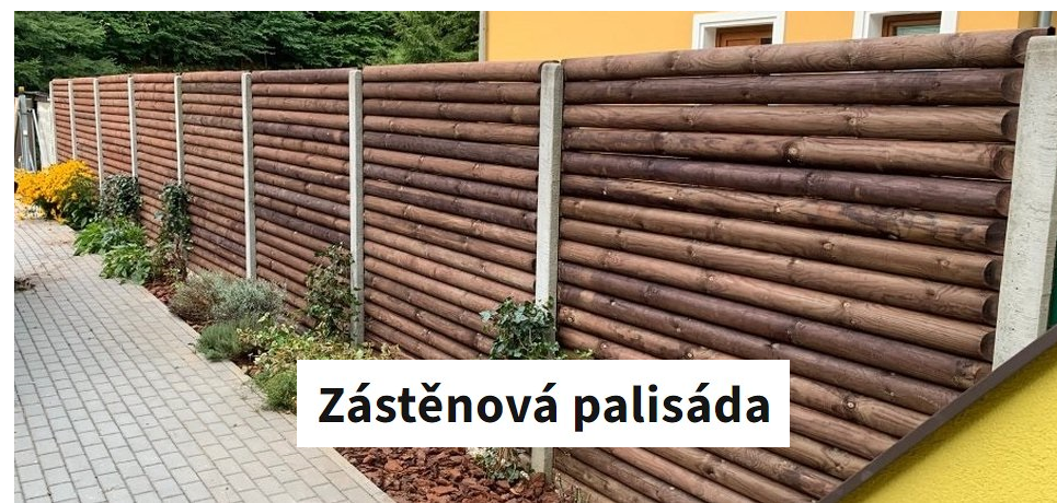 Zástěnová frézovaná palisáda