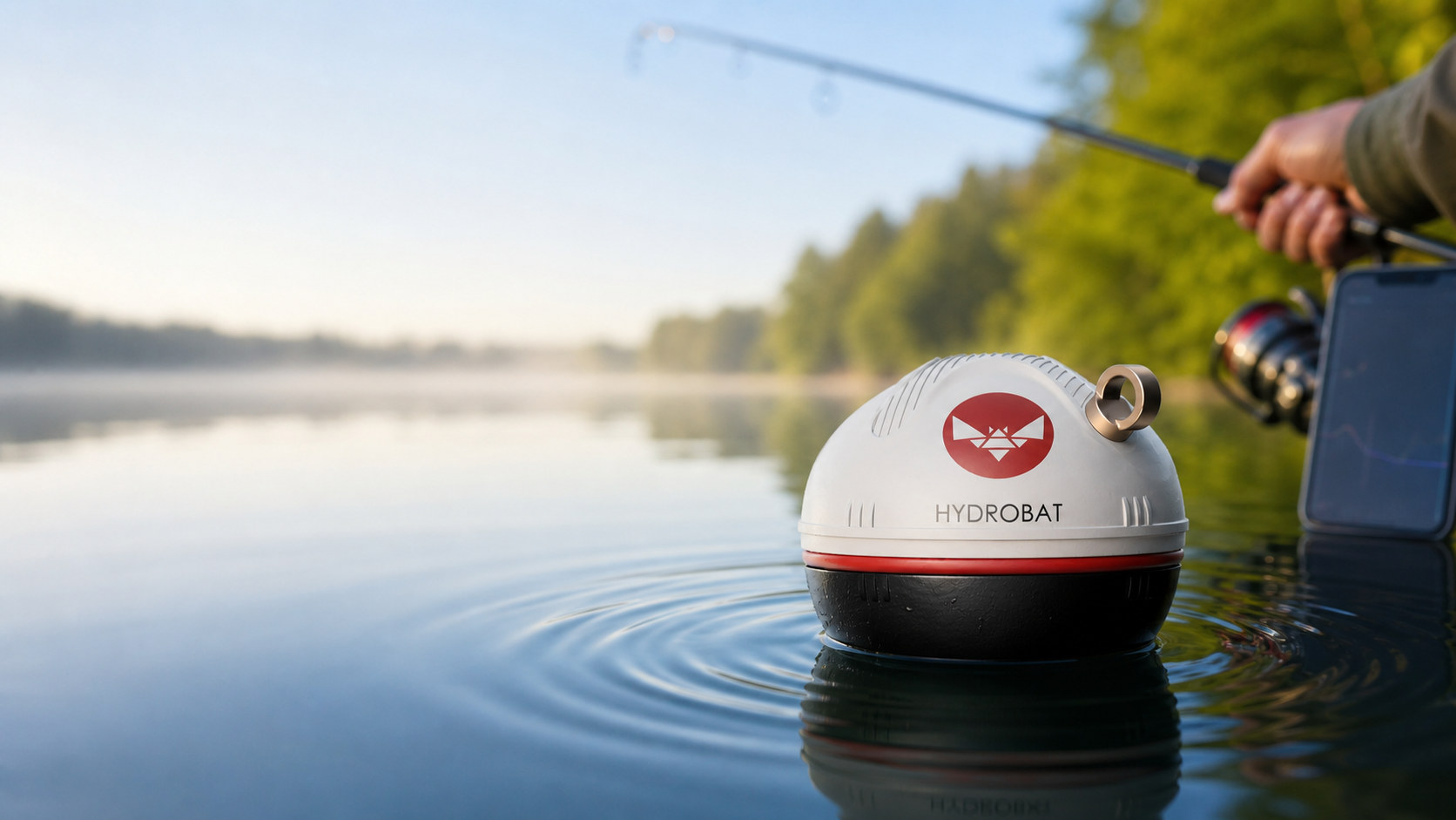 Rippton Hydrobat Fishfinder nahadzovací sonar na jazere