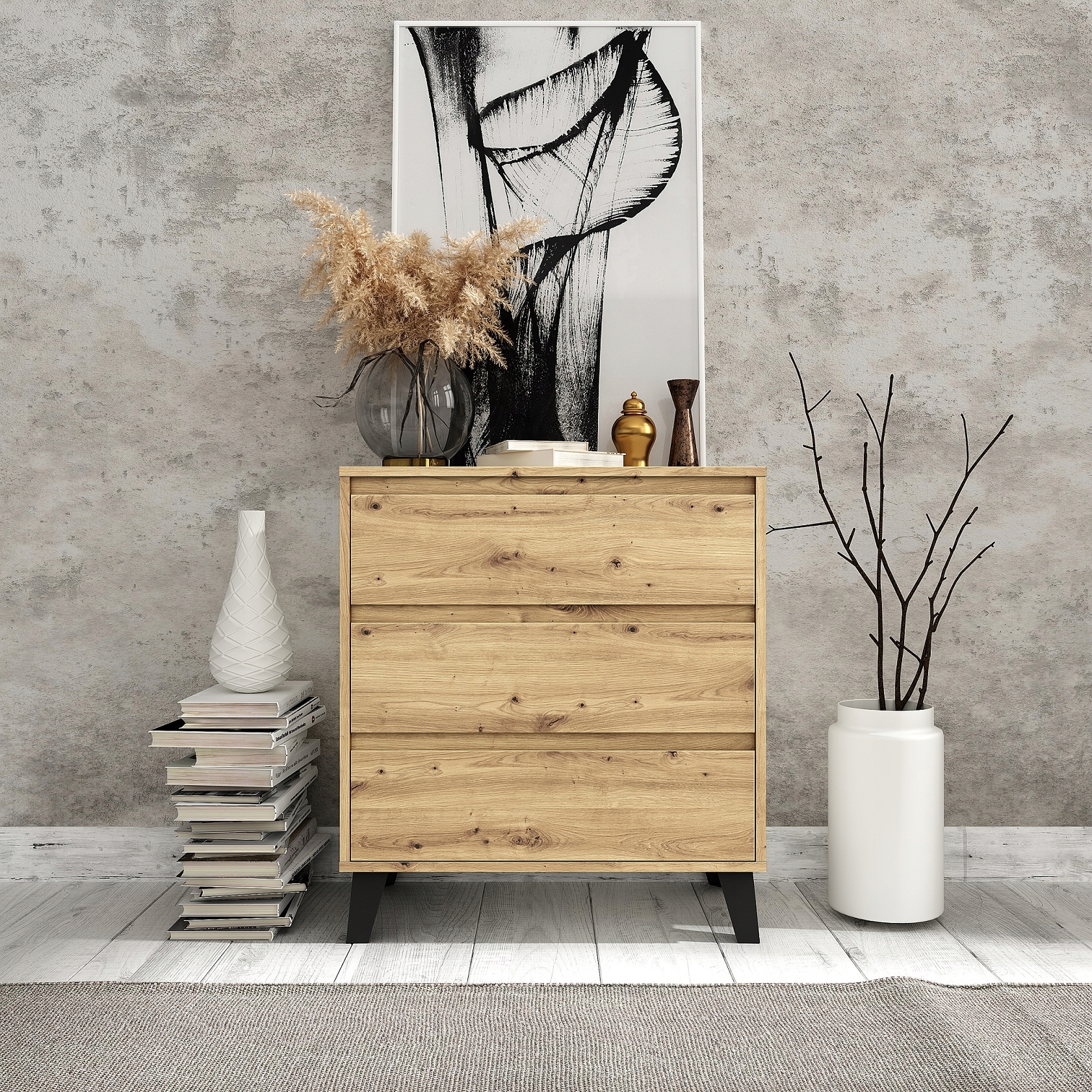 komoda-cand-na-nozickach-3-sufliky-70x78x39cm-dub-artisan
