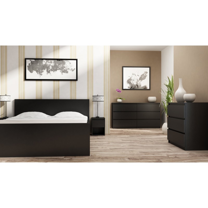 komoda-malvis-3-sufliky-70cm-čierna-nova