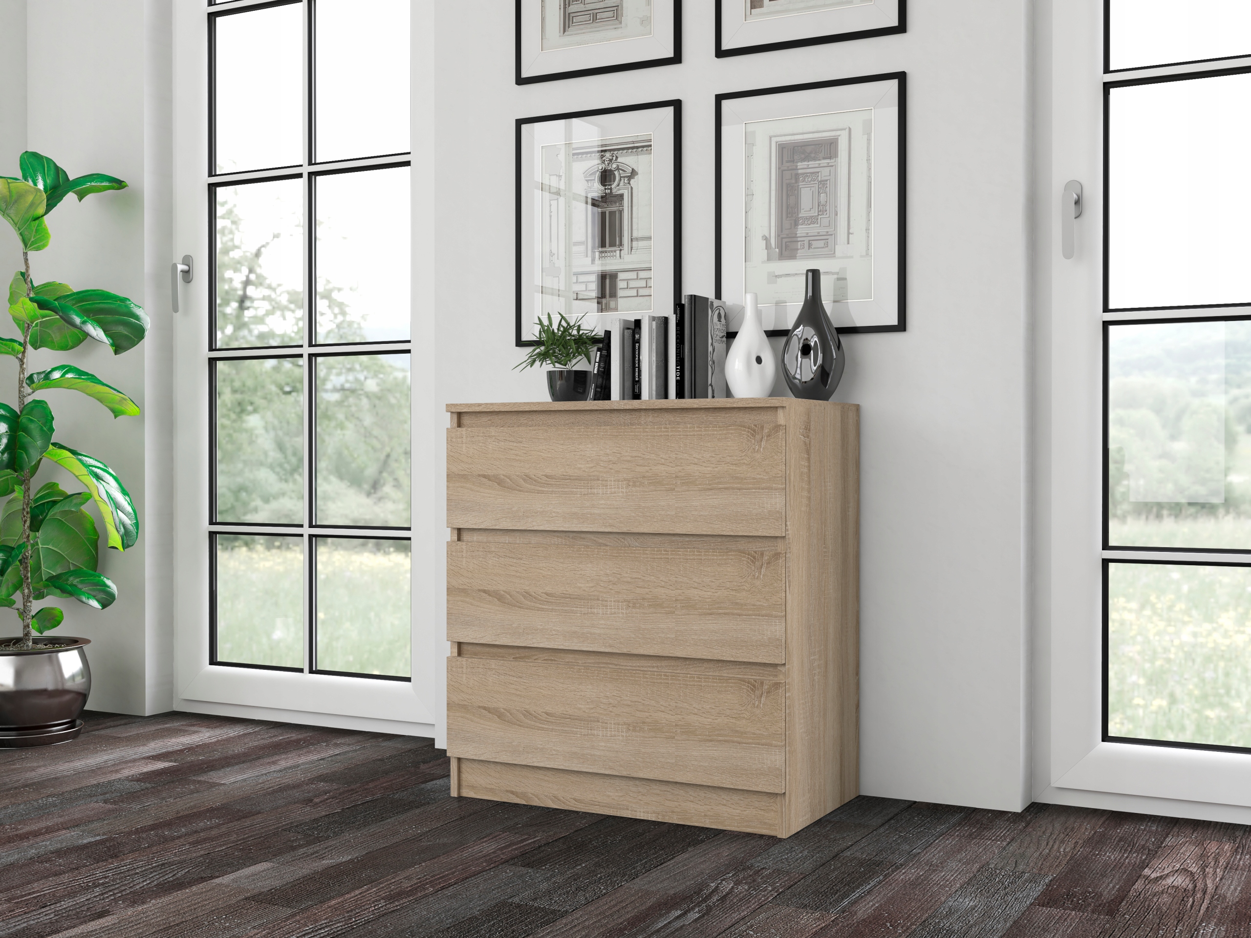 komoda-malvis-3-sufliky-70x75x40cm-dub-sonoma-one