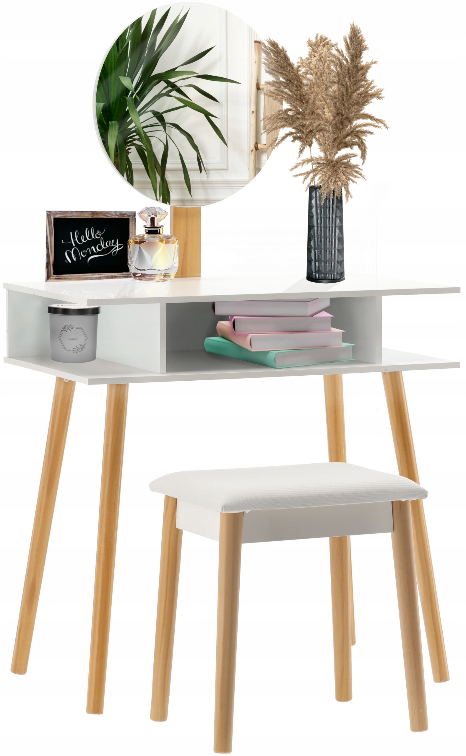 toaletny-stolik-queen-lux-matna-biela-75x129x45cm-vratane-taburetky-zrkadlo