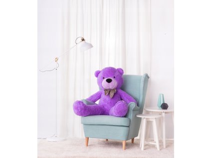 plysovy medved timitoy fialovy 130cm classic xxl