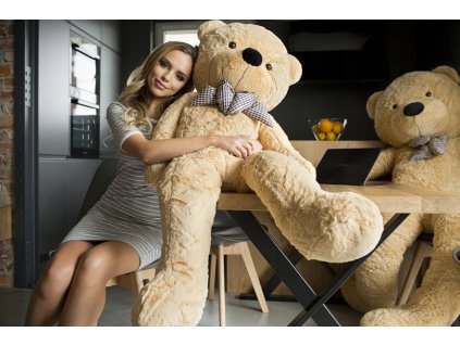 velky plysovy medved xxl timitoy svetlo hnedy 160cm classic