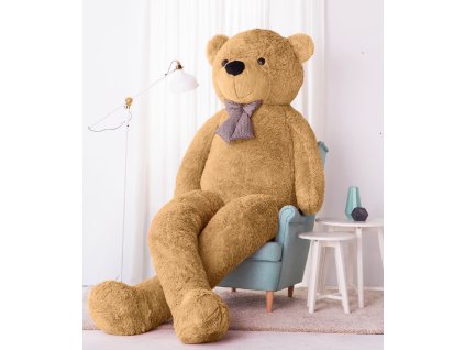 velky plysovy medved hnedy 300cm najvacsi obor freeday sk