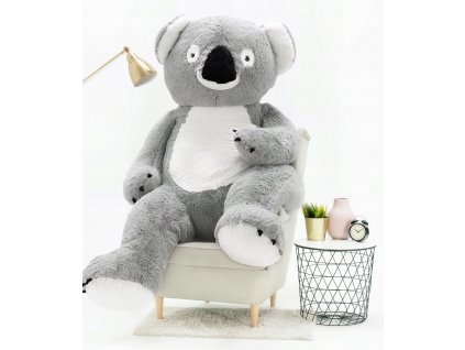 velka plysova koala timitoy 190cm bielo siva xl