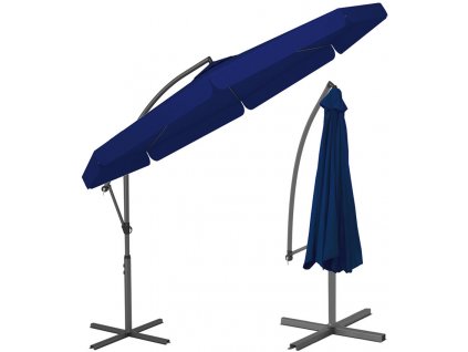 zahradny slnecnik 300cm fialovy nepremokavy skladany freeday
