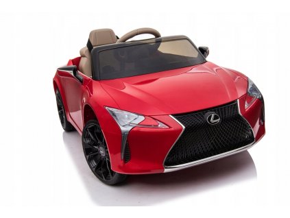 elektricke auticko lexus lc500 2x35w 1 miestny cervene dialkove ovladanie bezpecnostne pasy audio led
