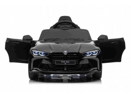 elektricke auticko bmw m4 cierne 2x35w 1 miestny dialkove ovladanie bezpecnostne pasy audio led novinka