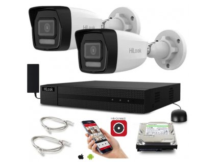 hilook by hikvision 2 kamerovy set 2 mpix ip kamery