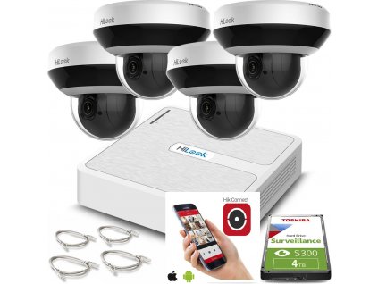 hilook by hikvision 4 kamerovy set 4 mpix otocne ip kamery ptz