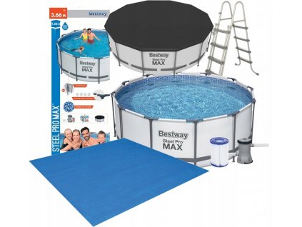 zahradny bazen bestway 366x122 cm velky set