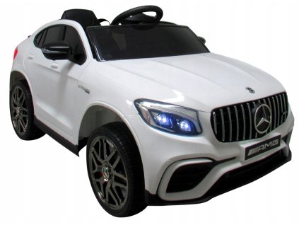 elektricke auticko mercedes glc63s pohon 4x4 koza farba biela top