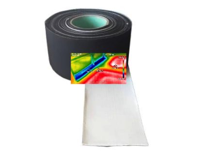 Membrana tasma EPDM samoprzylepna gr. 0,75mm 25 mb