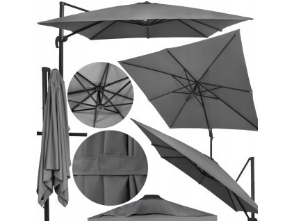 velky zahradny slnecnik 440cm sivy obal