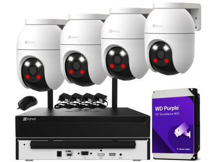 bezdrotova kamera ezviz ai 5mpx c8c do 512gb dualne svetlo automaticke sledovanie kompletny set wifi kamier