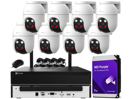 bezdrotovy wifi monitorovaci set ezviz ai 5mpx 8x otocna kamera automaticke sledovanie