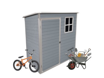 plastovy zahradny domcek 63 105 187cm s podlahou a oknom mini