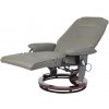 masazne kreslo fit sive s vyhrievanim a integrovanou opierkou noh otocne polohovatelne 2