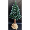 umely vianocny stromcek na pniku z siskami diamantova borovica 160cm premium top