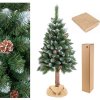 umely vianocny stromcek na pniku z siskami diamantova borovica 180cm premium