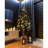 umely vianocny stromcek 220cm na pniku so siskami diamantova borovica premium