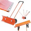 kvalitny snezny pluh dunet s kolesami 125cm burus oranzovy