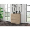komoda malvis 3 sufliky 70x75x40cm dub sonoma one