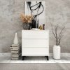 komoda cand na nozickach 3 sufliky 70x78x39cm biela
