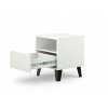 komoda rita nocny stolik na nozickach so zasuvkou 40x45x39cm biela new