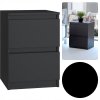 komoda micro 2 sufliky 30x40x30cm nocny stolik cierny
