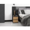 komoda micro 2 sufliky 30x40x30cm nocny dub artisan antracit new