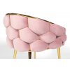 moderne kreslo luxury balloon pudrovo ruzove a zlate nozicky glamour