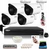 dahua 4 kamerovy set 2mpix ip kamery poe switch