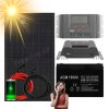fotovoltaika sada 405w agm bateria 100ah regulator mppt 10a 12 24v solarny panel