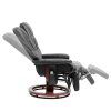 masazne kreslo fit cierne s vyhrievanim a integrovanou opierkou noh otocne polohovatelne top