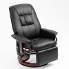 masazne kreslo fit cierne s vyhrievanim a integrovanou opierkou noh otocne polohovatelne novinka